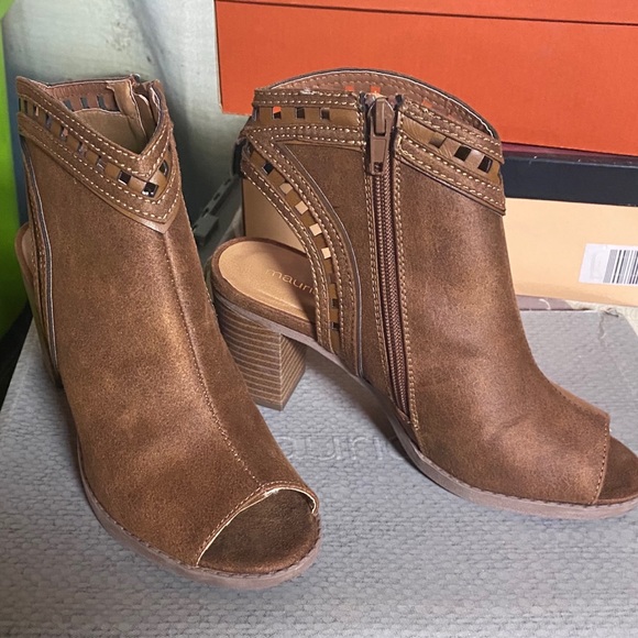 EUC Open toe ankle booties sz6 - Picture 4 of 10